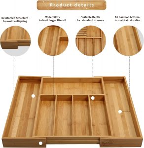 Silverware Drawer Organizer Kitchen